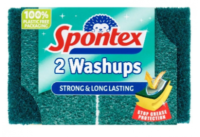 Spontex Washups Sponge Scourers x 2